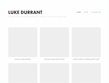 Tablet Screenshot of lukedurrant.com